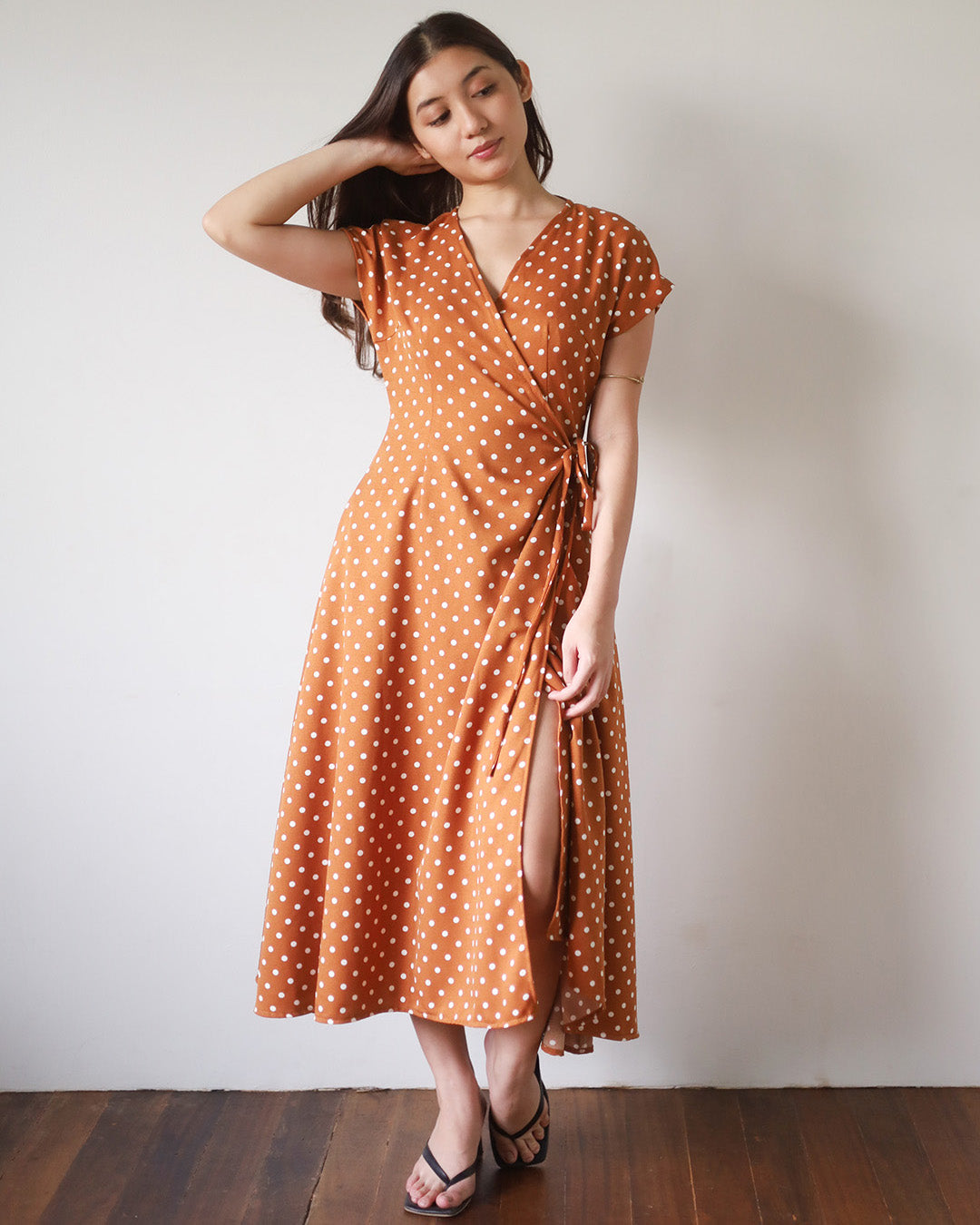 SIENNA Polka Dot Wrap Dress (MTO)