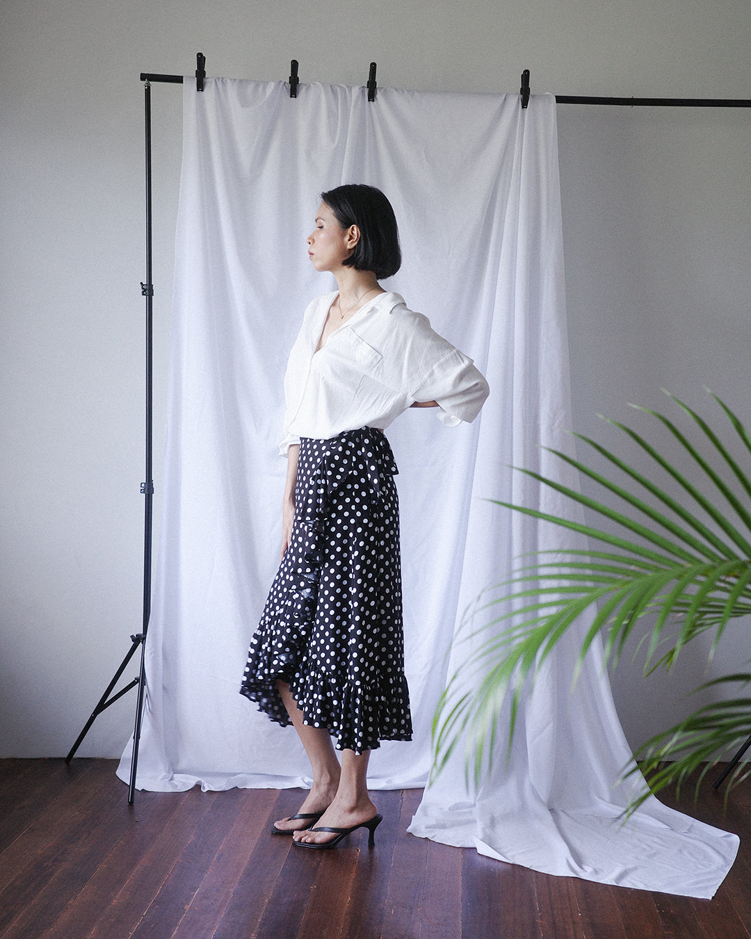 POPPY Polka Dot Wrap Skirt (MTO)