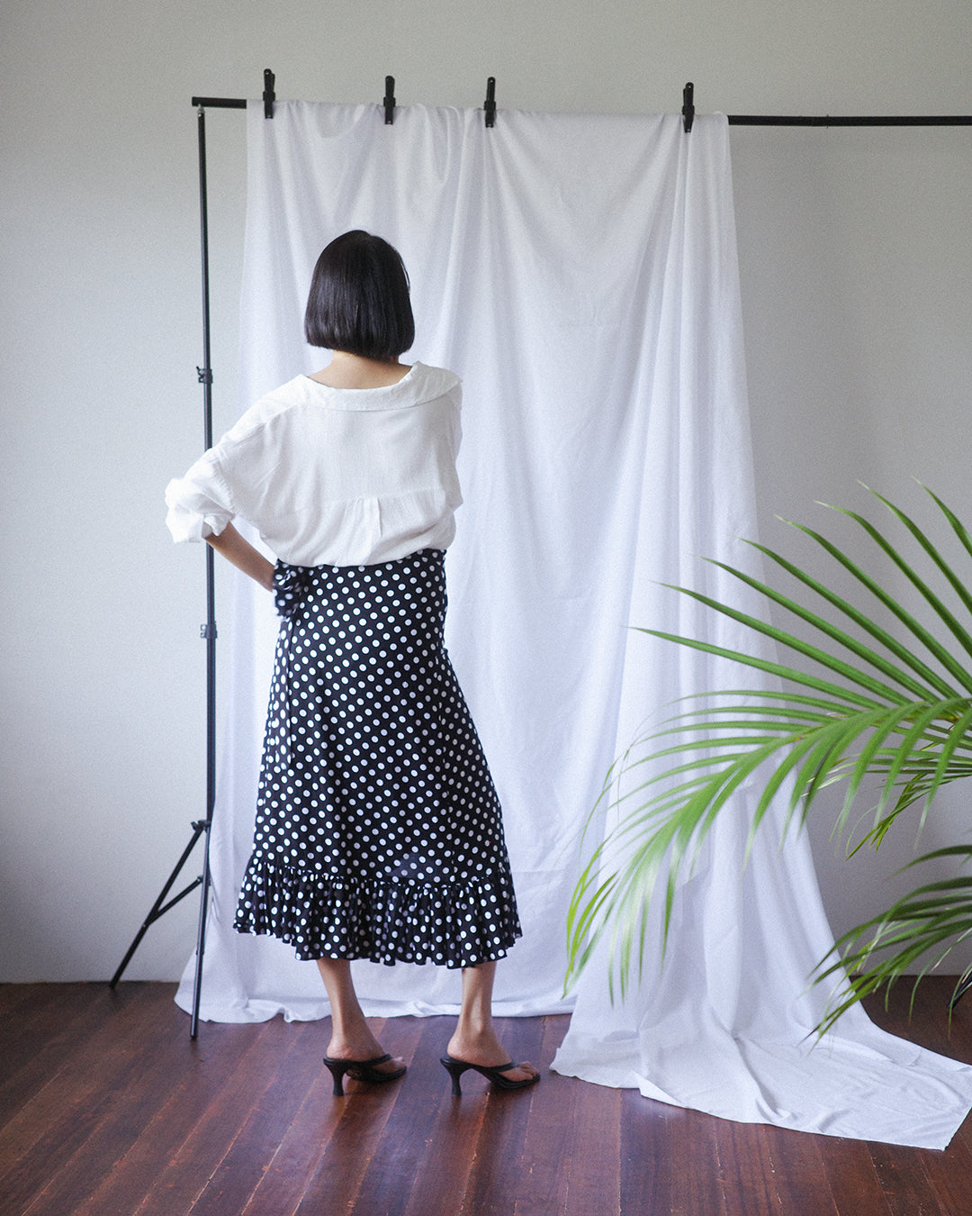 POPPY Polka Dot Wrap Skirt (MTO)