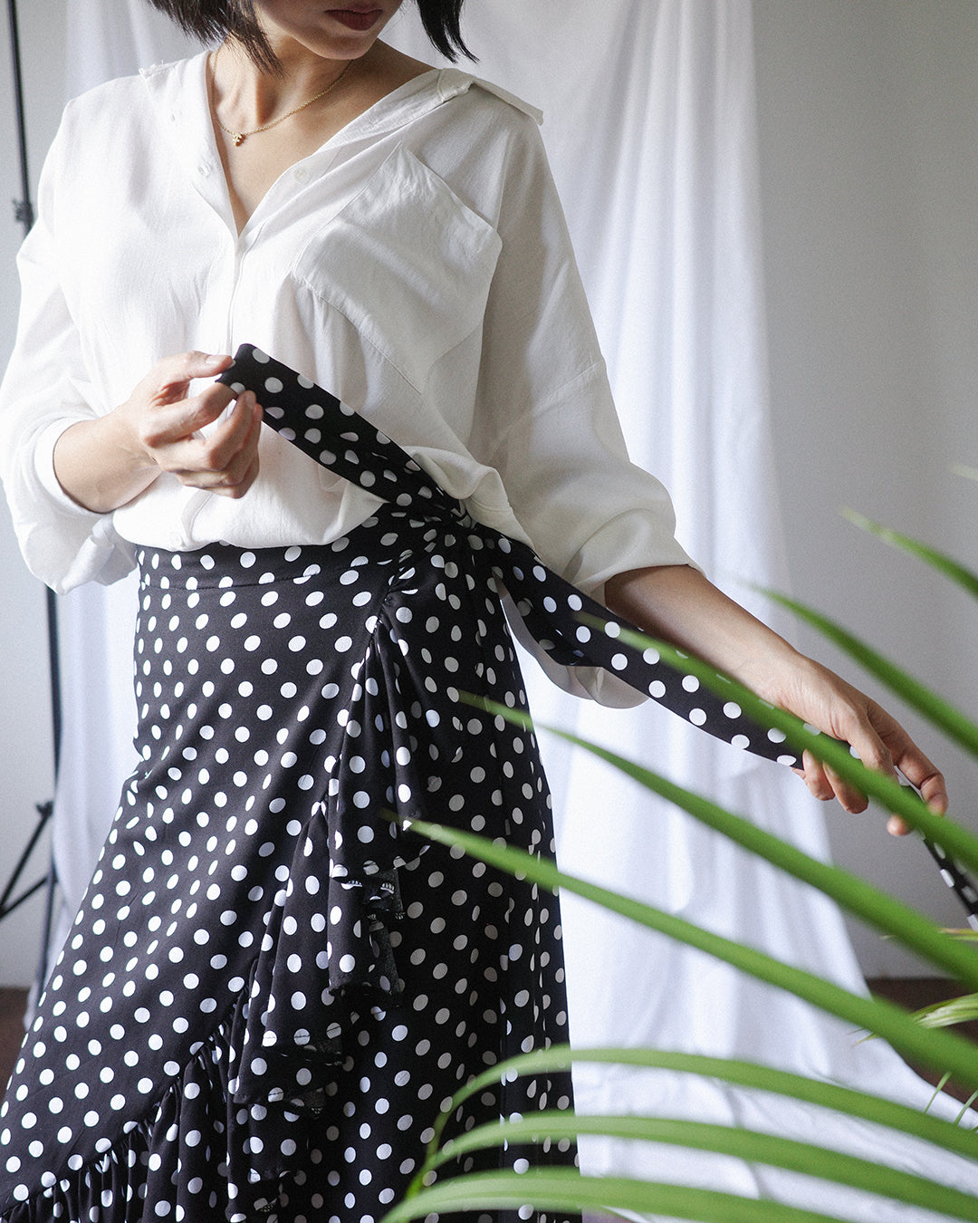 POPPY Polka Dot Wrap Skirt (MTO)