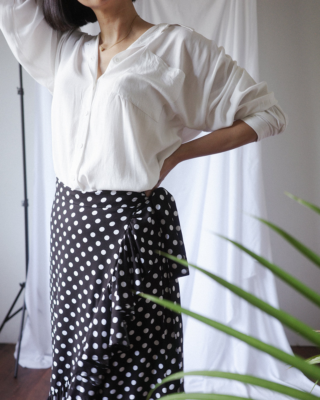 POPPY Polka Dot Wrap Skirt (MTO)