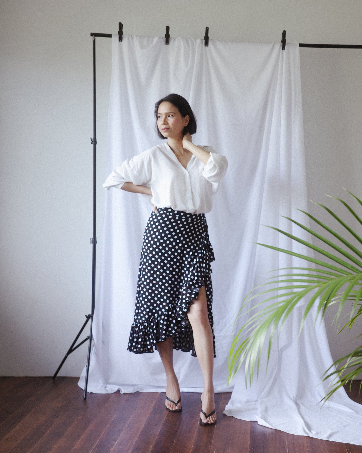 POPPY Polka Dot Wrap Skirt (MTO)