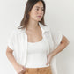 JUANITA Oversized Linen Blouse