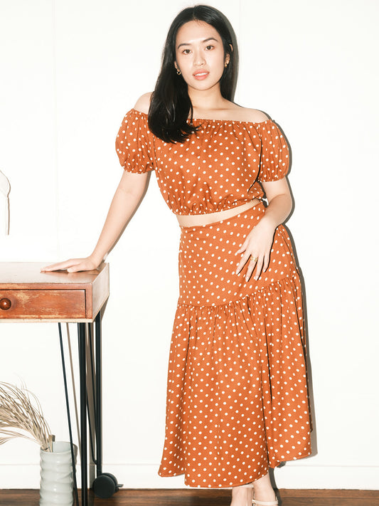 BIANCA Polka Dot Top and Skirt Co-ords (MTO)