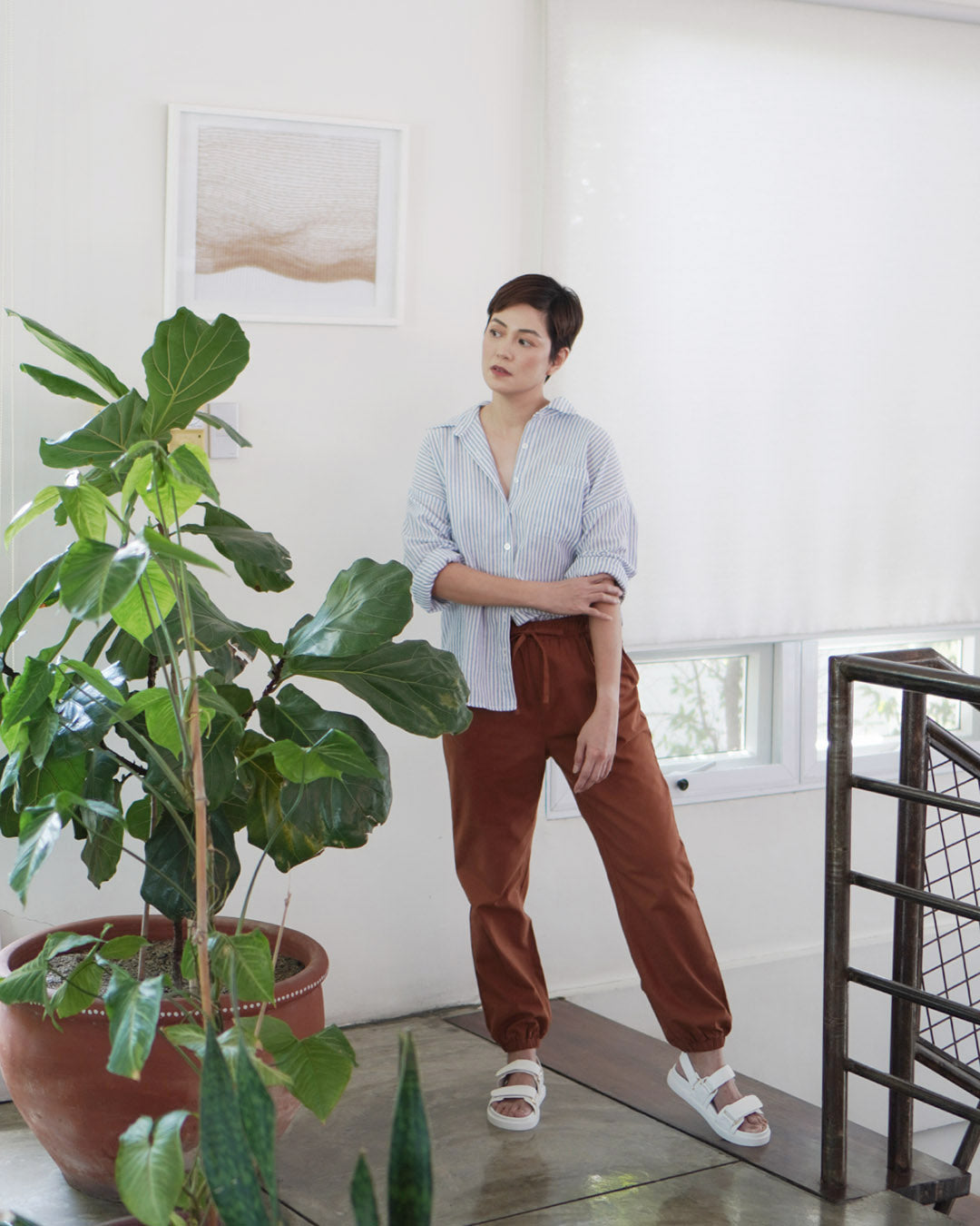 ALEXA Linen Joggers