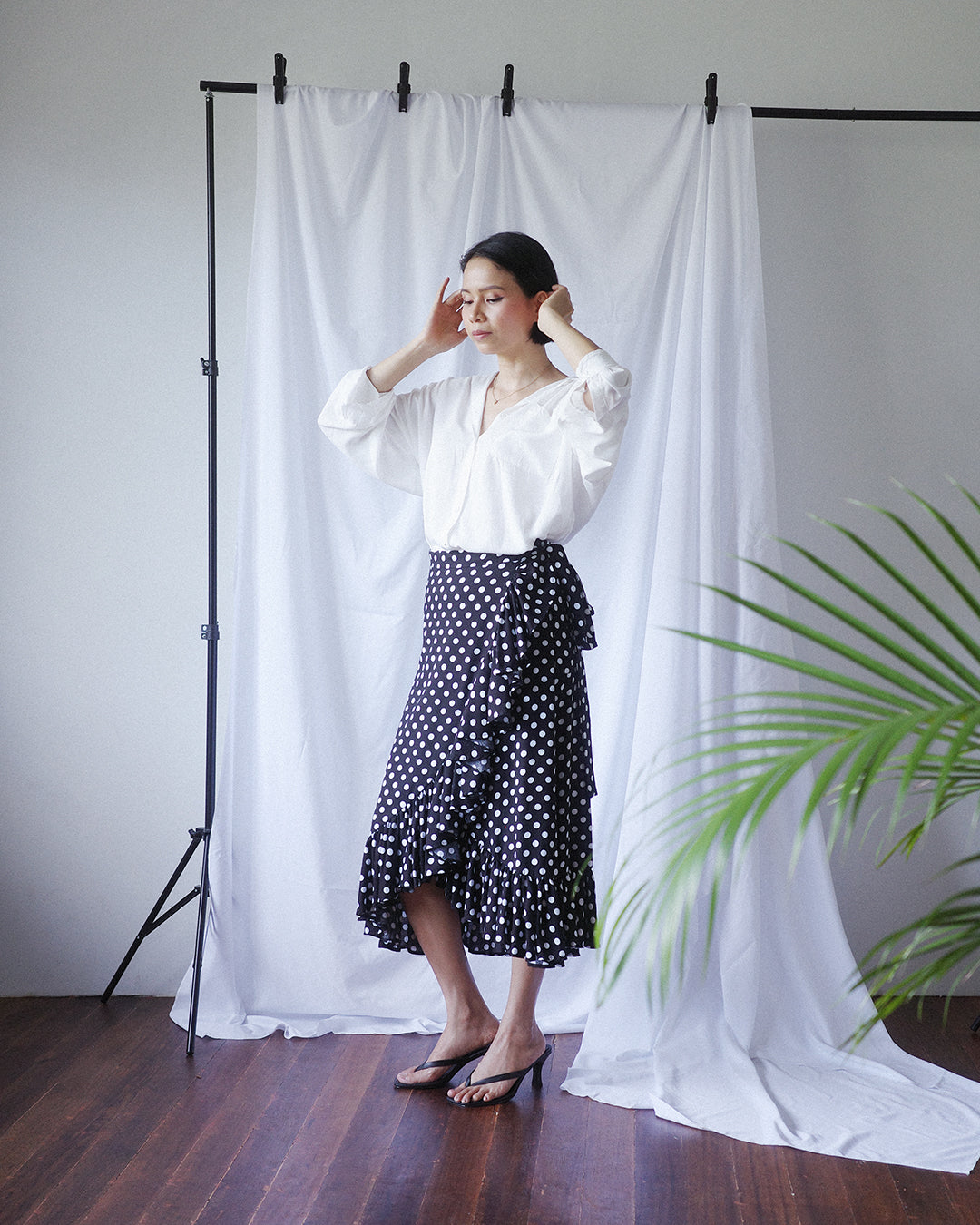 POPPY Polka Dot Wrap Skirt (MTO)