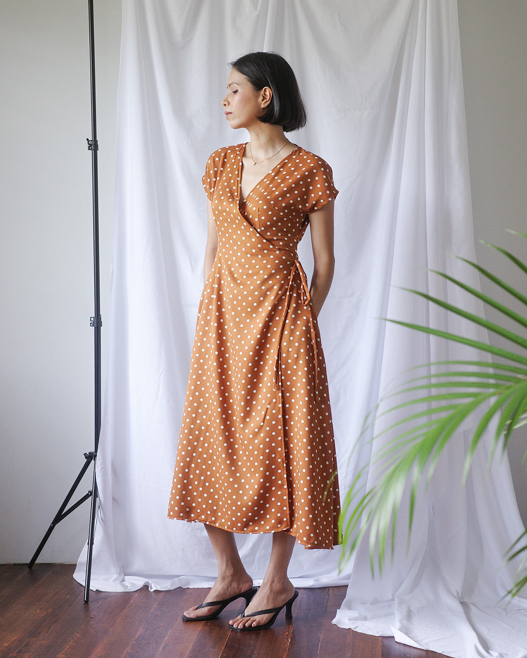 SIENNA Polka Dot Wrap Dress (MTO)