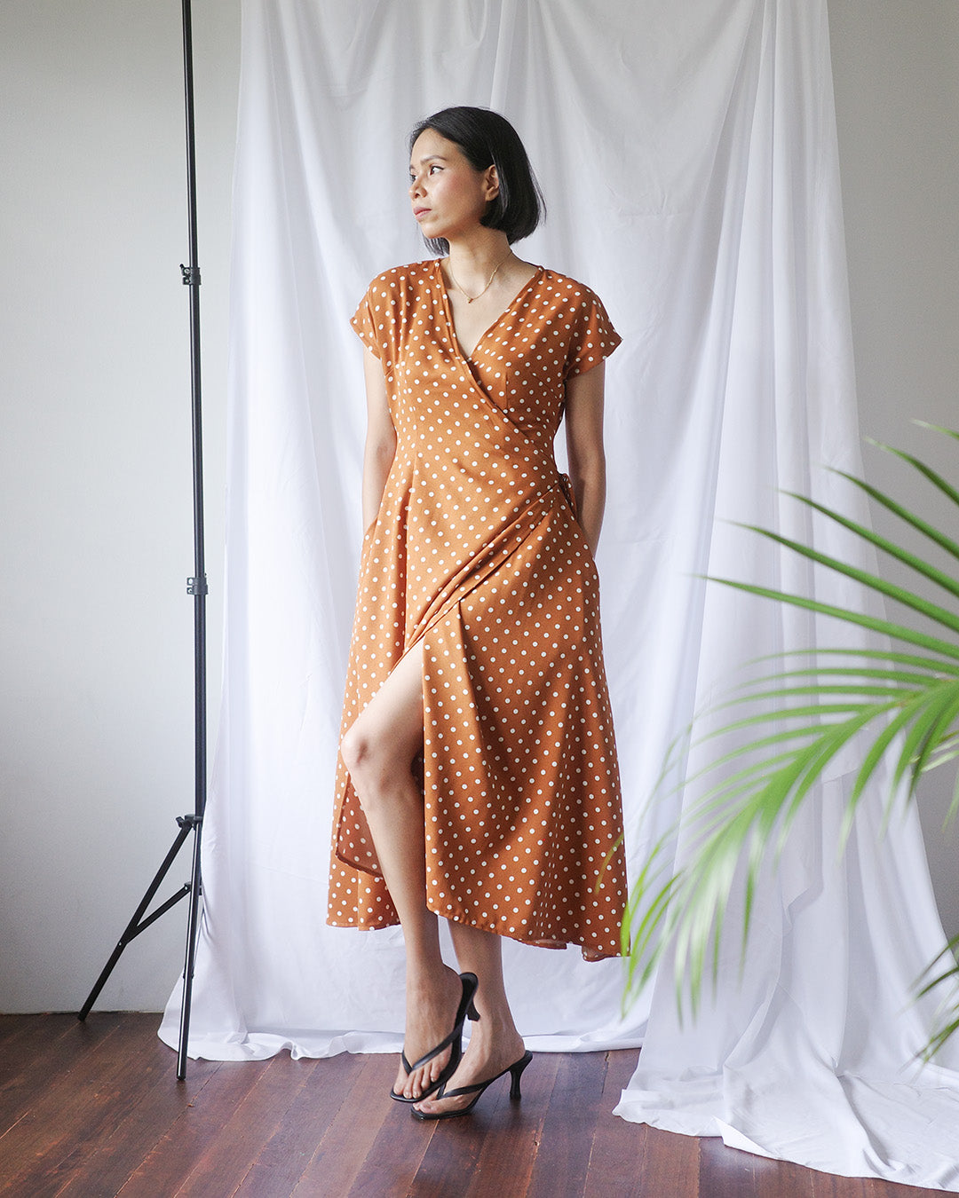 SIENNA Polka Dot Wrap Dress (MTO)