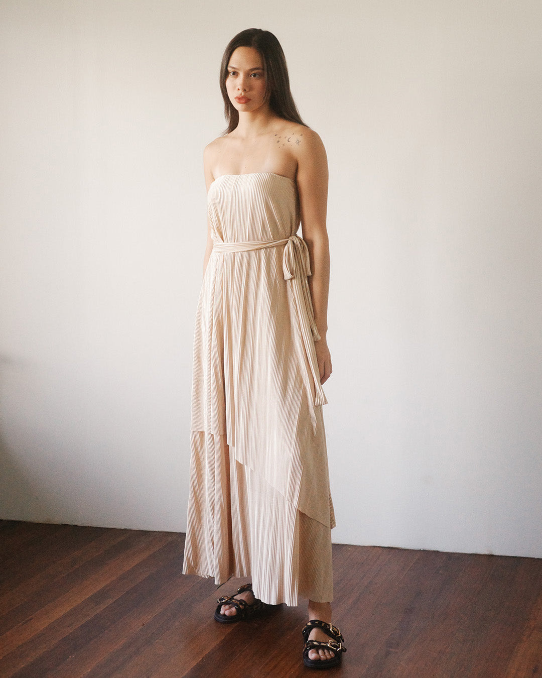 MARGOT 3-in-1 Layered Pleated Dress (MTO)