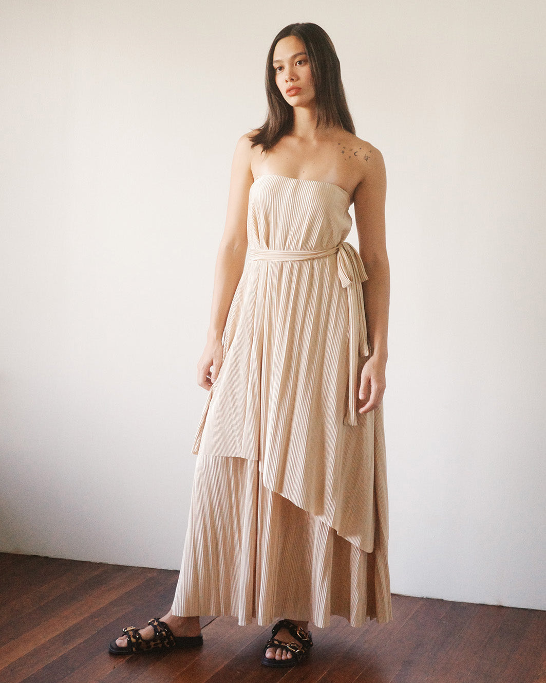 MARGOT 3-in-1 Layered Pleated Dress (MTO)