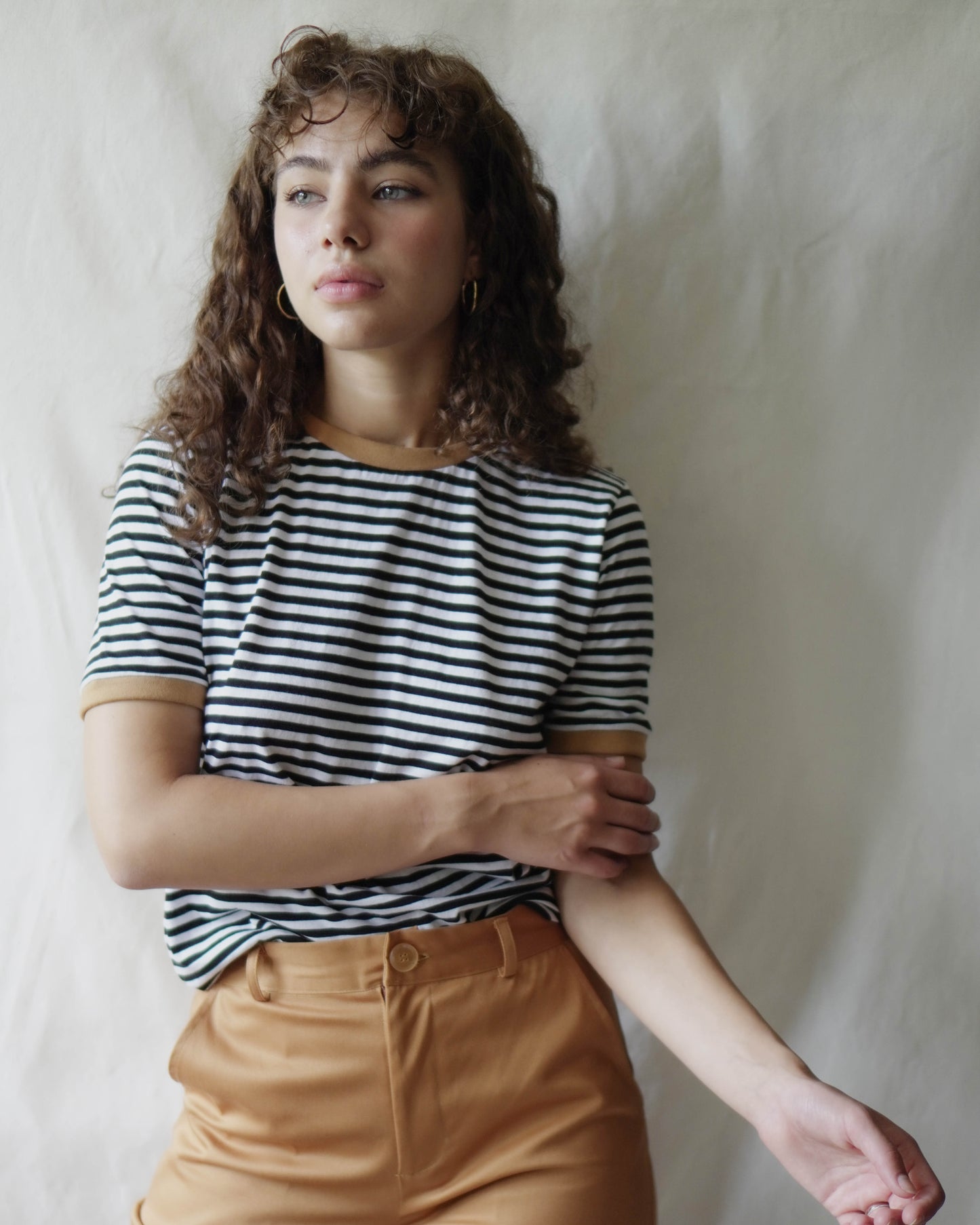 SADIE Striped Ringer T-Shirt