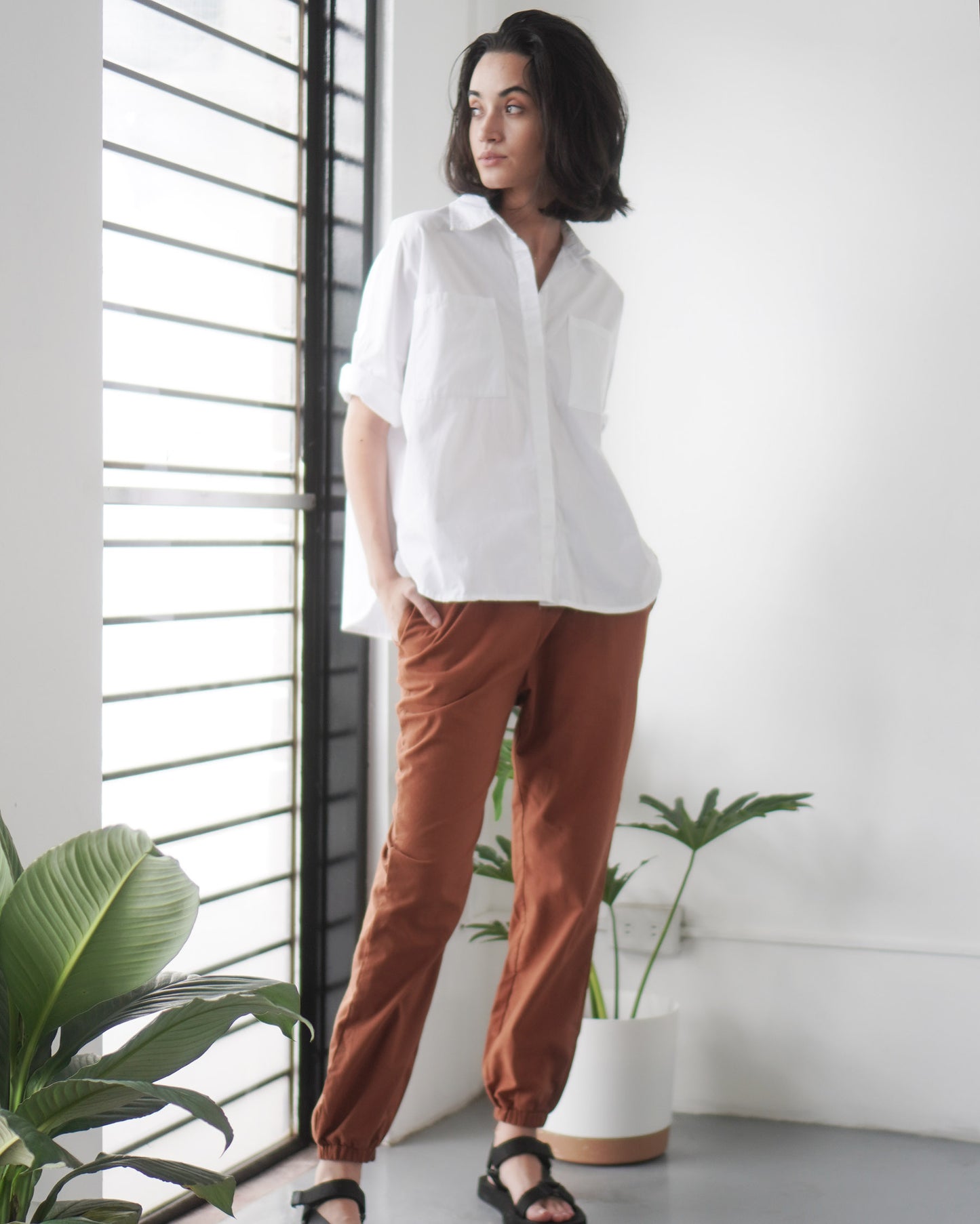 ALEXA Linen Joggers