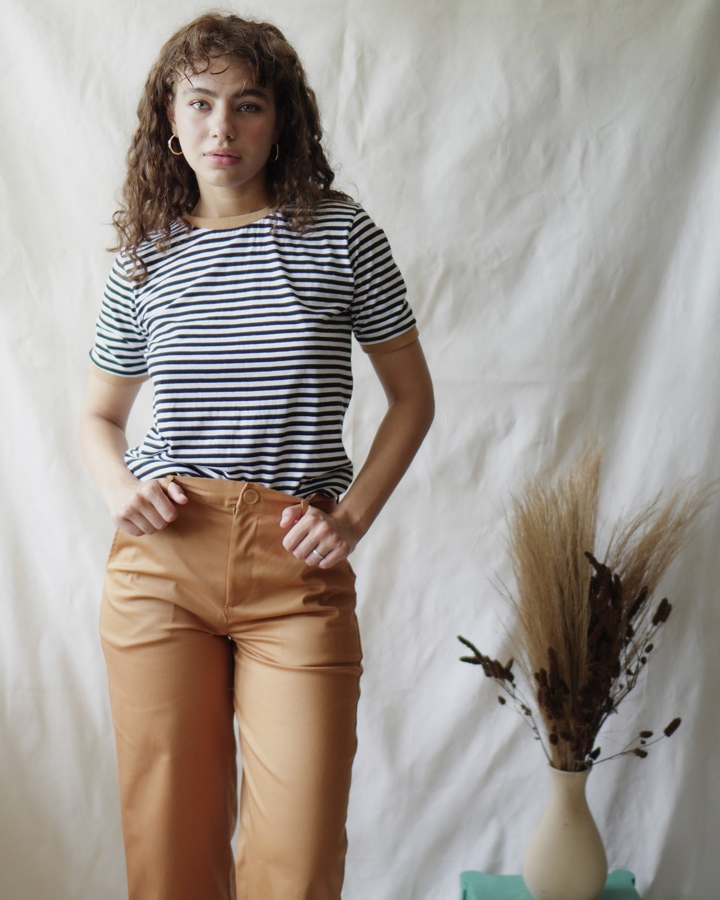 SADIE Striped Ringer T-Shirt